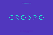Crospo - Modern Futuristic Typeface, a Sans Serif Font by Letterna (Thumbnail 1 of 4)