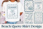 Beach Quote Shirt Design, an Illustration by Libby Wishes (Thumbnail 1 of 3)