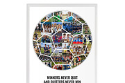 Soccer Ball Photo Collage, a Poster Template by AIW SOLUTIONS (Thumbnail 3 of 3)