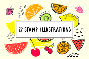 Fruit set, an Illustration by ms Julia Nova (Thumbnail 3 of 6)