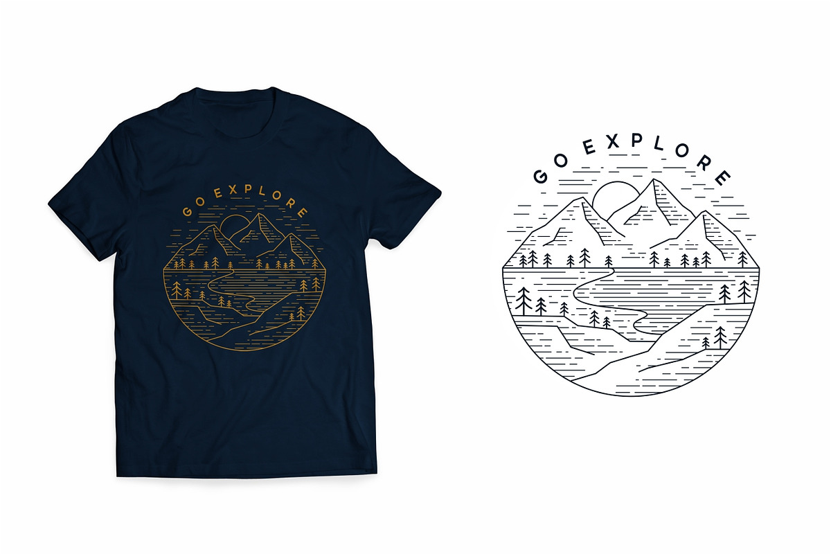 Outdoor Line Art Logo Badge, an Object Graphic by prasetyadavid (Photo 4 of 4)