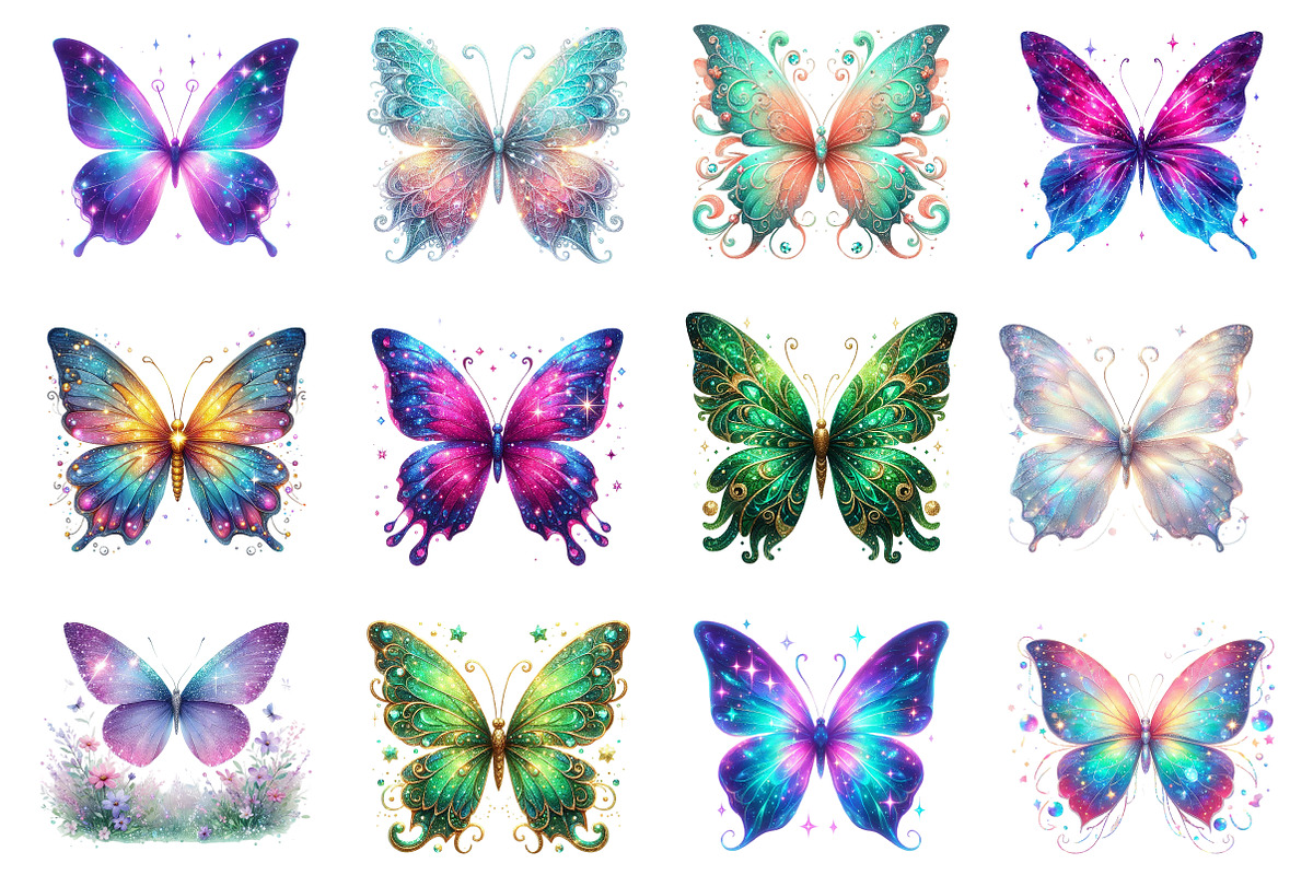 Magic Butterflies Clipart Butterfly, an Illustration by Dream Creation (Photo 4 of 4)