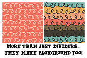 Hand Doodled Dividers for Procreate, a Brush Add-On by Nancy Ingersoll (Thumbnail 2 of 7)