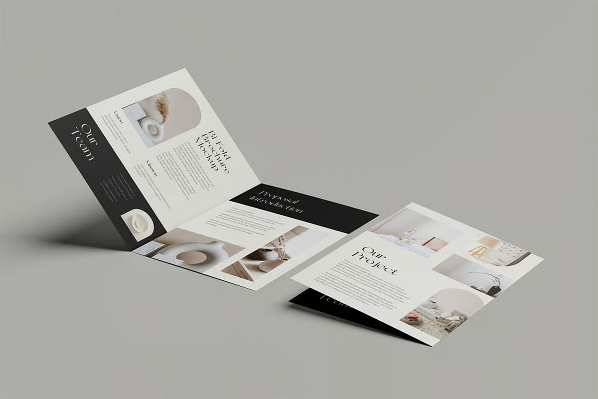 A4 Bi-Fold Brochure Mockup Vol 2, an Advertising Mockup by zpackcreative (Photo 2 of 7)