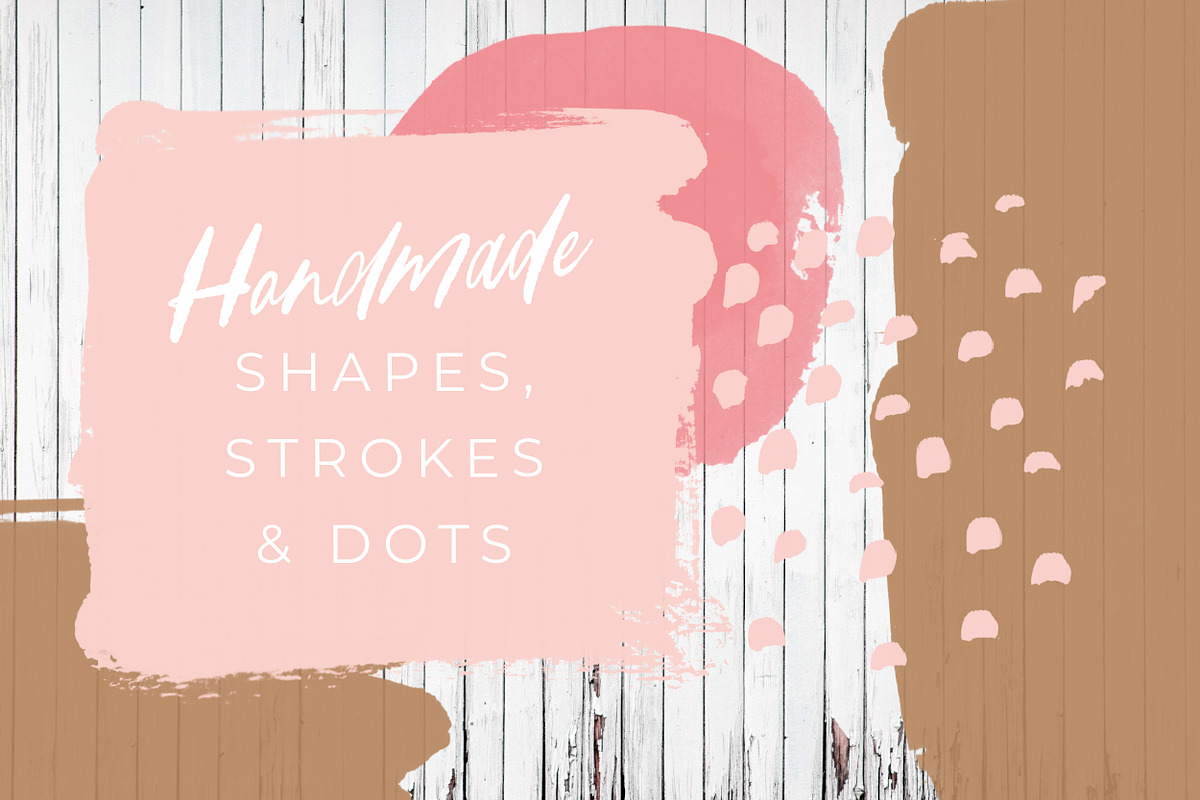 Paint Brush Strokes, Shapes & Dots, an Object Graphic by Ramona Schratt (Photo 4 of 6)