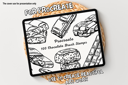 100 Chocolate Procreate Stamps