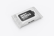 Wet wipes mockup. Angled view, a Packaging Mockup by easymock (Thumbnail 8 of 8)