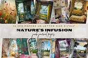 FLORAL JUNK JOURNAL NATURE, a Seasonal Illustration by Daring Digies (Thumbnail 1 of 11)