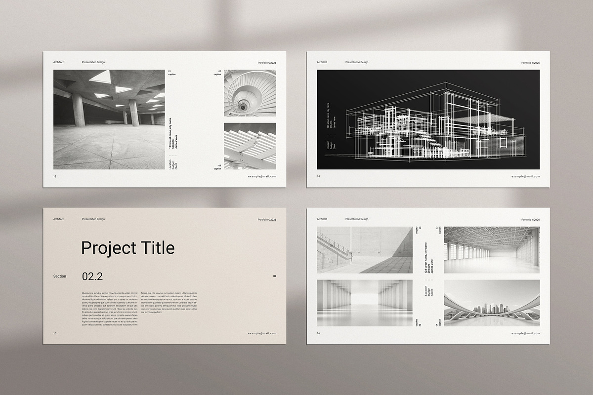Architecture Portfolio Presentation, a Presentation Template by TemplatesForest (Photo 5 of 6)