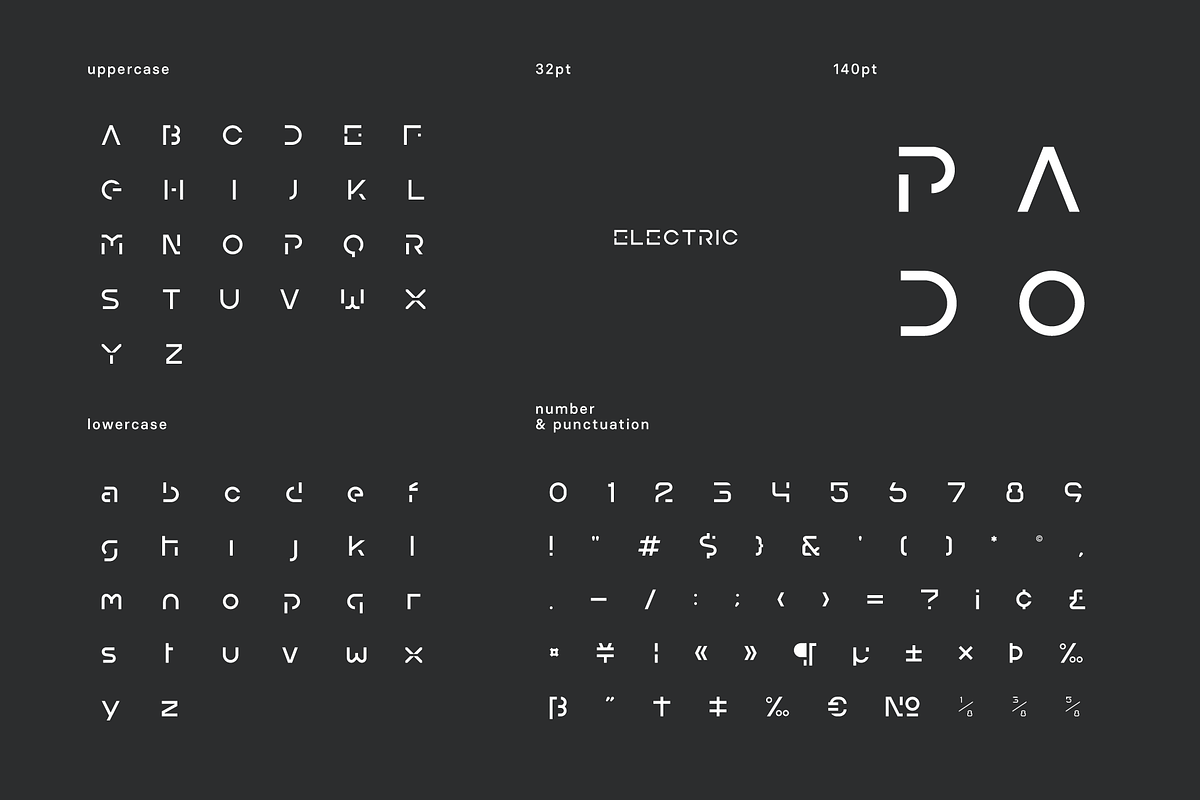 Fyeg Futuristic Tech Font, a Font by baqoos (Photo 8 of 10)