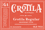 Crotila - Serif Display, a Font by Graptail (Thumbnail 1 of 7)
