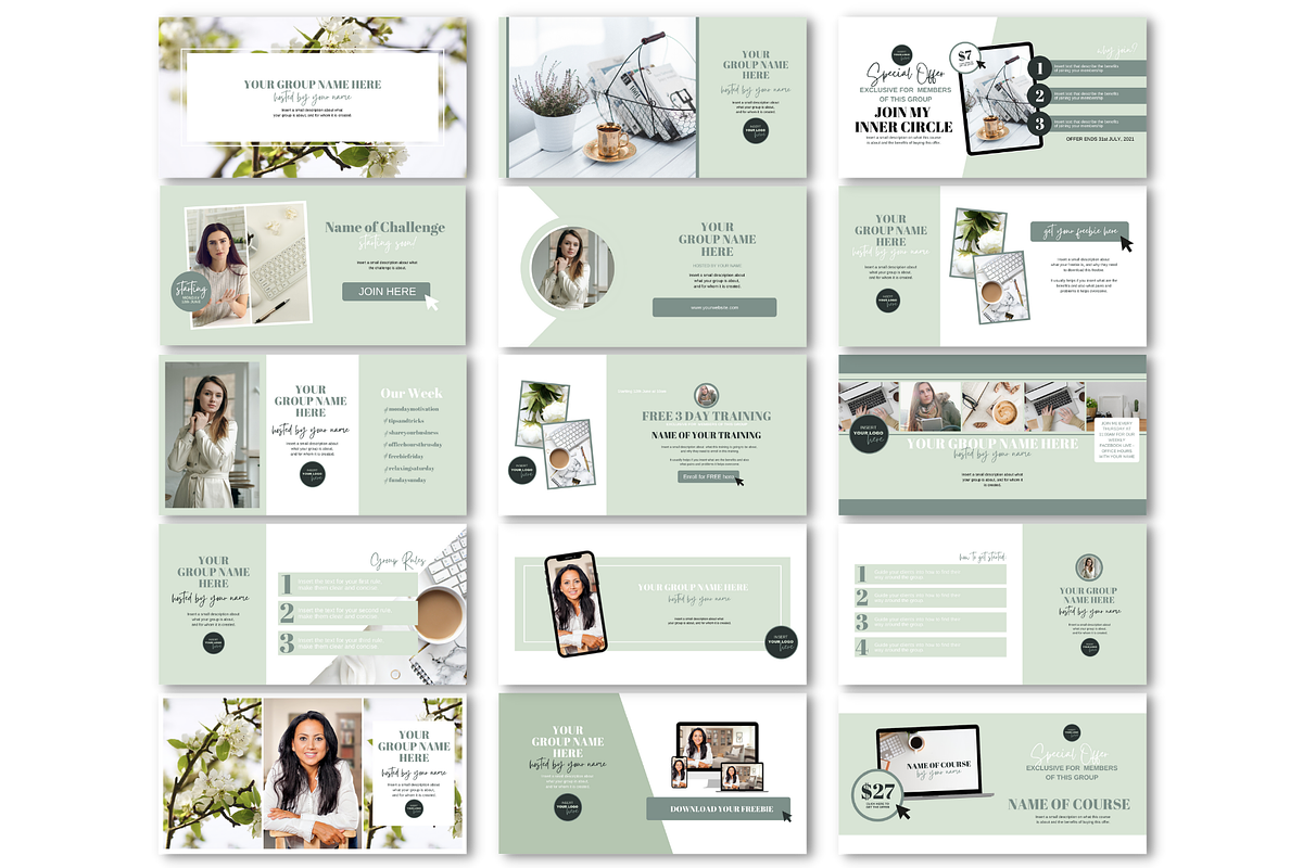 FACEBOOK GROUP ENGAGEMENT TEMPLATE, a Social Media Template by Jennifer ...
