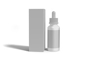 Dropper Bottle and Box Mockup, a Packaging Mockup by mockupbuys (Thumbnail 2 of 3)