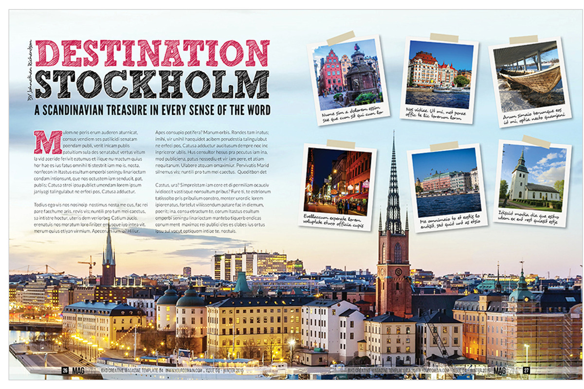 Magazine Template InDesign 05, a Magazine Template by Love Graphic Design (Photo 22 of 34)