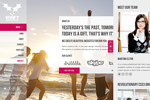 Vivify Creative One Page Parallax