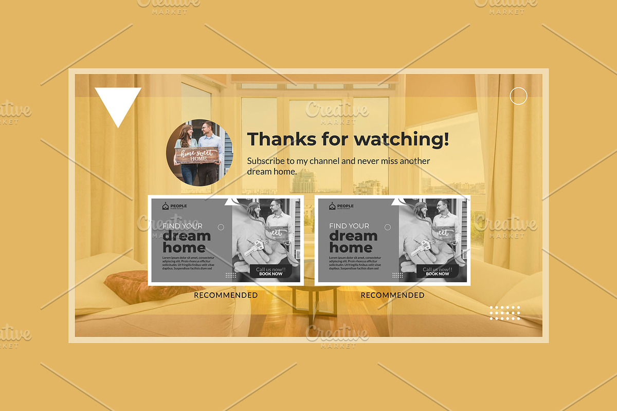 Real estate Youtube Thumbnail Design, a Social Media Template by hekenostudio (Photo 4 of 4)