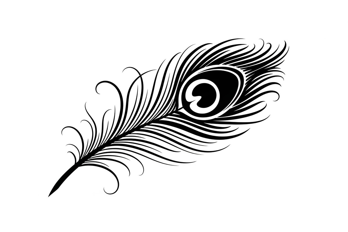 Peacock Feather Silhouette Bundle, an Illustration by jahid234 (Photo 18 of 31)