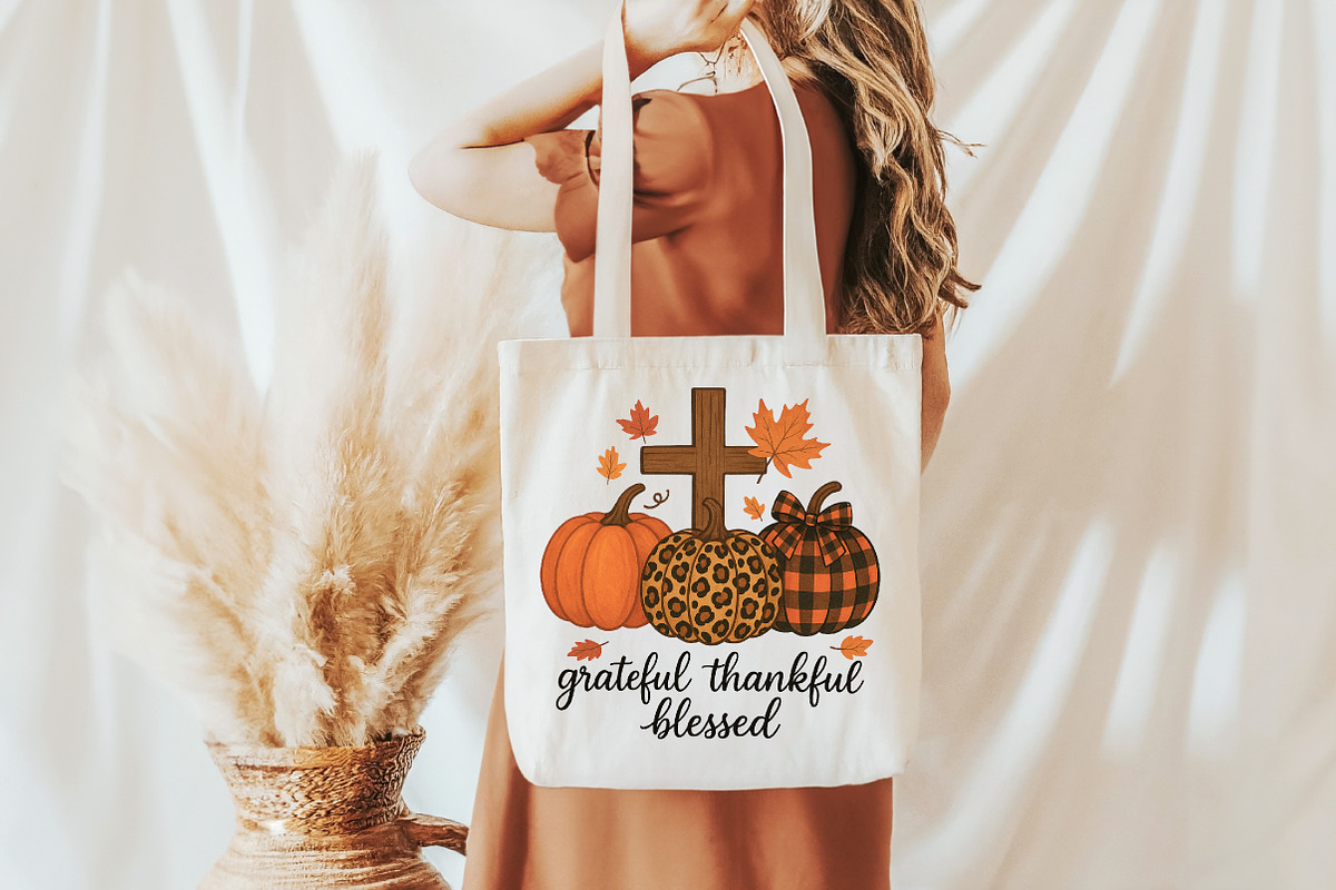 Grateful Thankful Blessed Pumpkin, a Graphic by Libby Wishes (Photo 6 of 6)