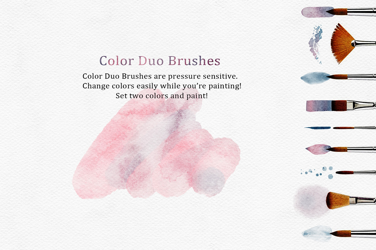Procreate Watercolor Brushes Kit, a Brush Add-On by Kaya Fonts (Photo 7 of 15)