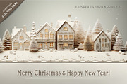 Christmas snowy courtyard., a Decorative Illustration by KENO Mascots (Thumbnail 4 of 4)
