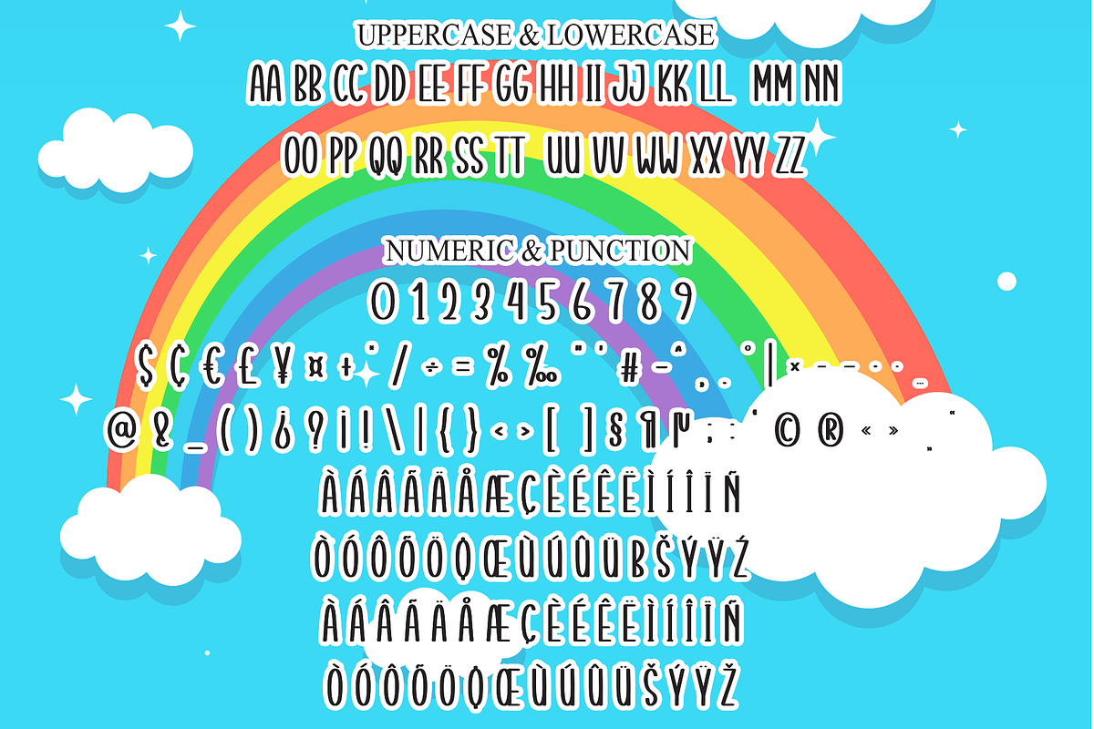 Rainbow | Script Font, a Script Font by Scratchones (Photo 7 of 8)