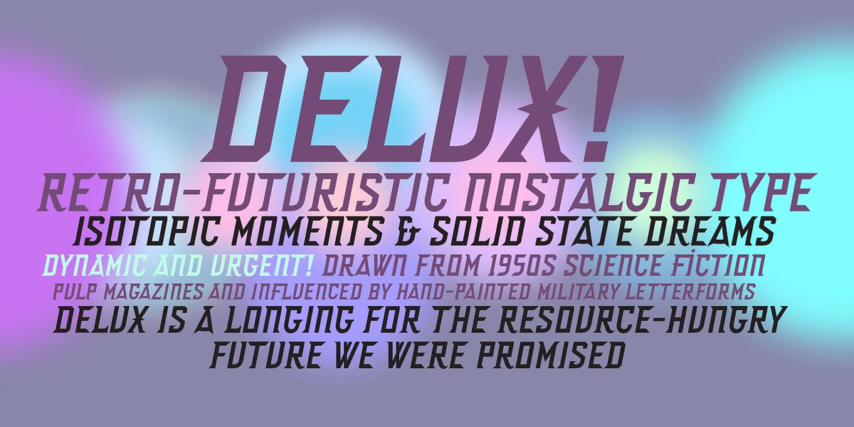 Delux, a Font by Barnbrook Fonts (Photo 2 of 6)