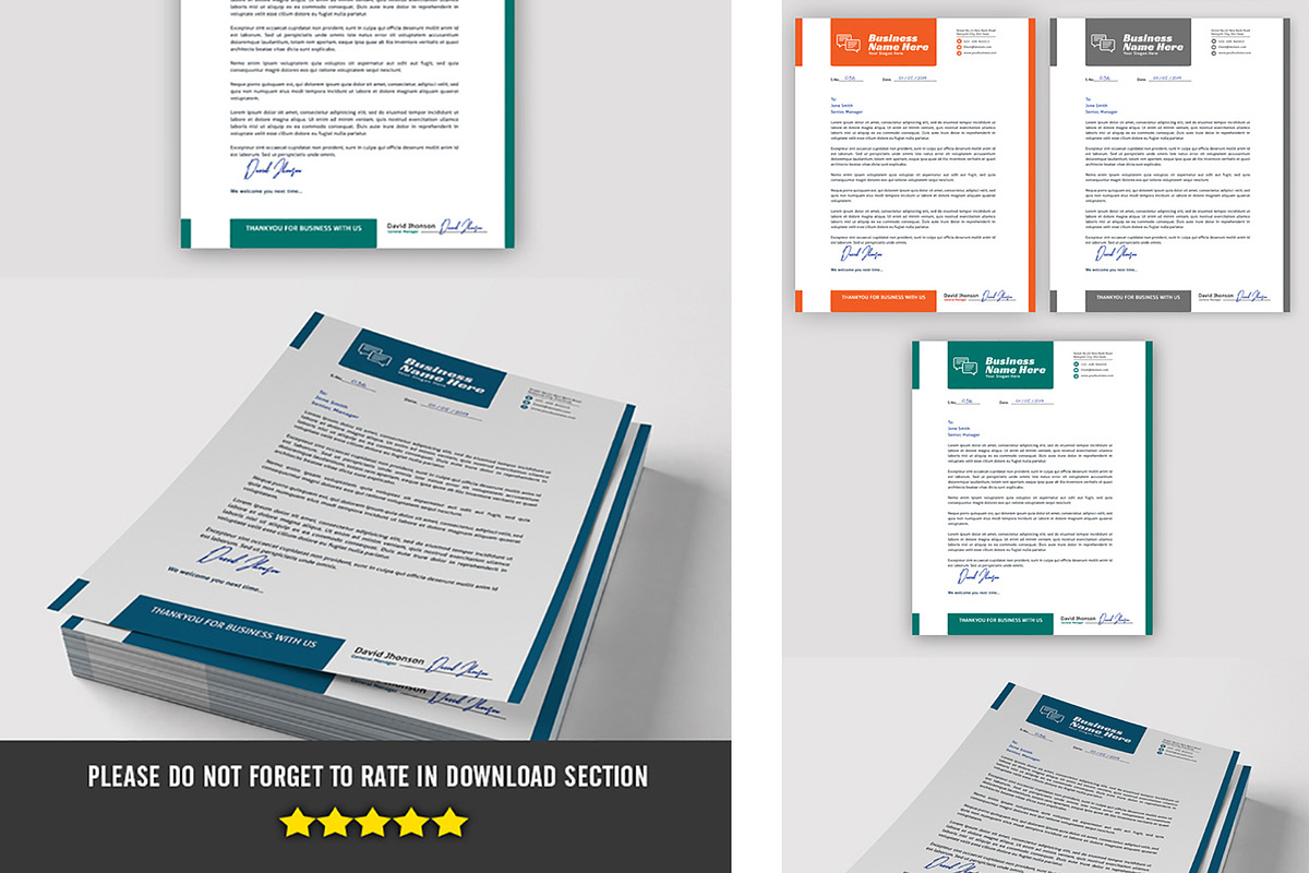 Letter Head, a Stationery Template by Artiverge (Photo 2 of 2)