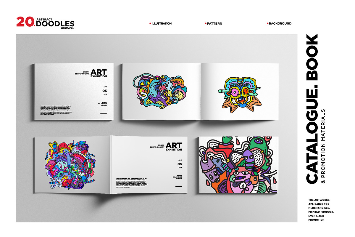 20 Abstract Doodle Illustrations, a Decorative Illustration by singpentinkhappy (Photo 7 of 9)