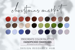 Christmas Market Procreate Palette