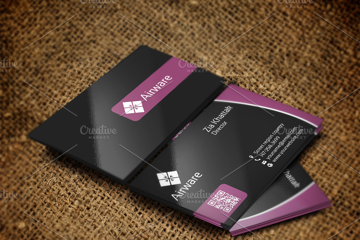 Airware Business Card, a Business Card Template by Zia Grfx (Photo 5 of 5)