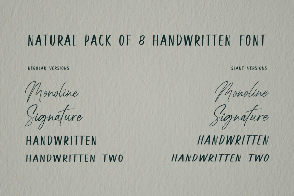 Bangli Kintamani 8 Handwritten Fonts, a Script Font by Bluestudio (Photo 11 of 12)