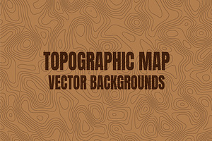Topographic Map Vector Backgrounds