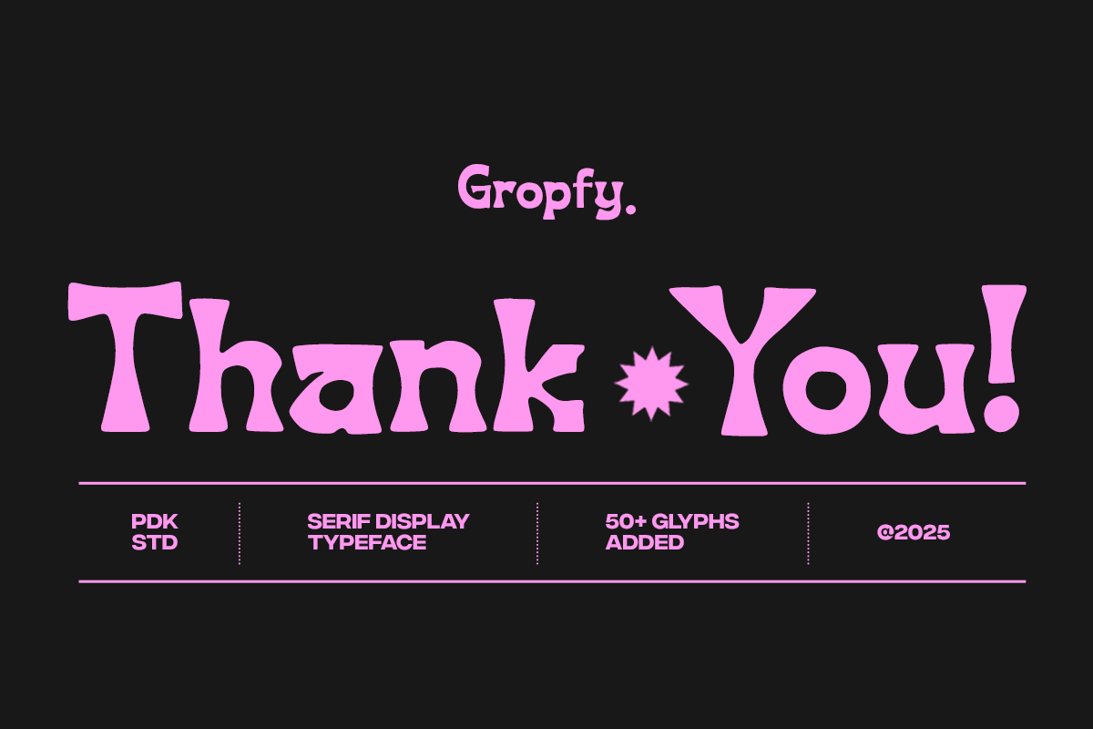 Gropfy - Playful Serif Display, a Serif Font by Pandeka Studio (Photo 9 of 9)