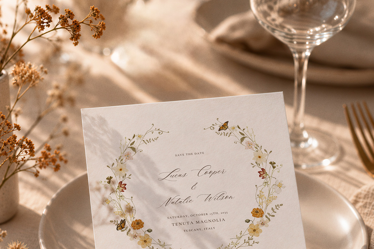 Autumn Watercolor Wildflower Garden, a Seasonal Illustration by Altea Design Studio (Photo 14 of 14)