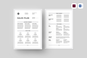 Sales Plan MS Word & Indesign