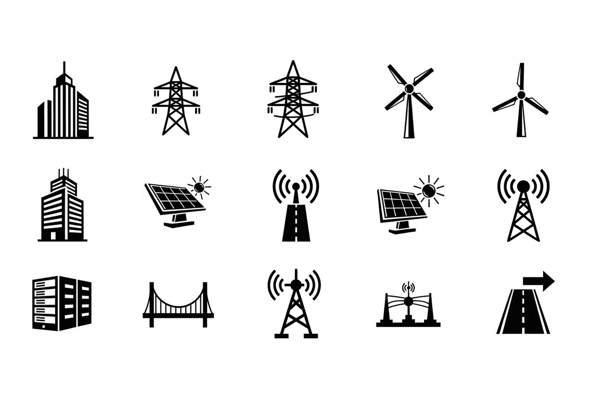Modern Energy Industry Silhouette, a Graphic by hafijul (Photo 7 of 14)