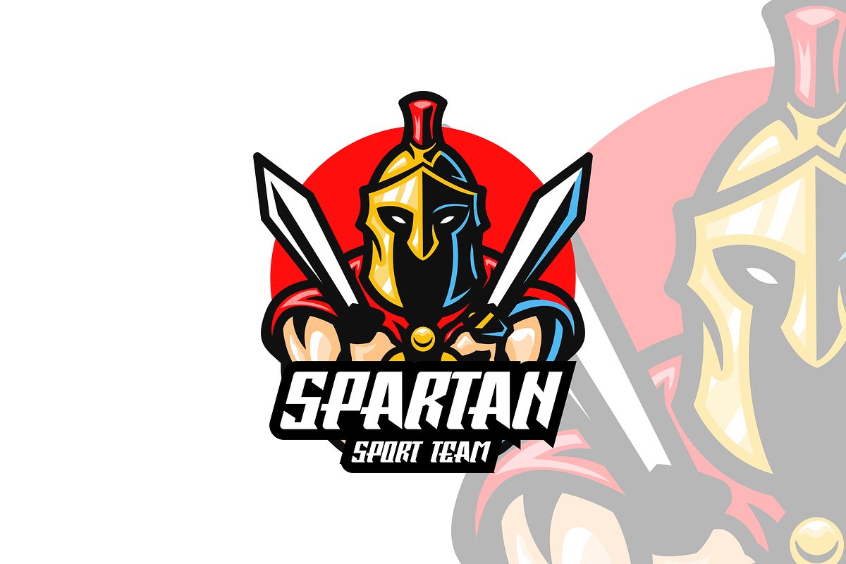 Spartan Mascot Logo Design., a Branding & Logo Template by VectorCraft