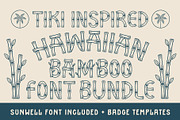 Hawaiian Bamboo Font Duo, a Sans Serif Font by NienowBrand (Thumbnail 1 of 12)