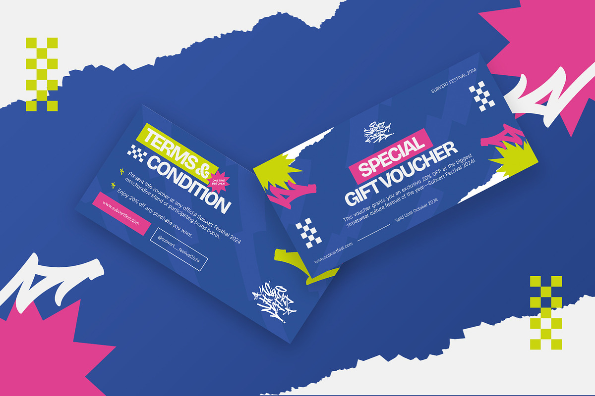 Subvert Fest - Gift Voucher, a Print Template by StreaksideStd (Photo 3 of 3)
