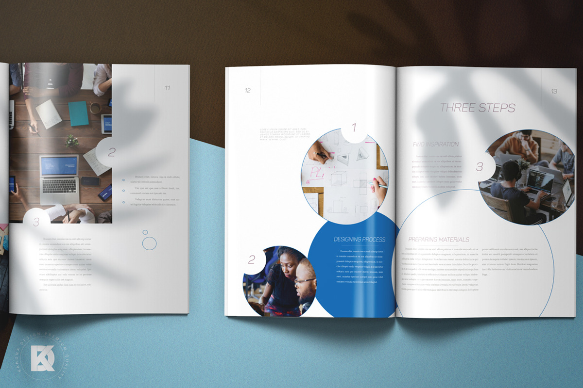 Blue Project Proposal, a Stationery Template by Kahuna Design