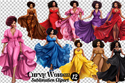 Curvy African Woman Clipart, a Person Illustration by Gloria Designed It (Thumbnail 2 of 7)