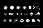 Grid retro abstract & geometric set., an Object Graphic by lisa_kalev (Thumbnail 6 of 11)