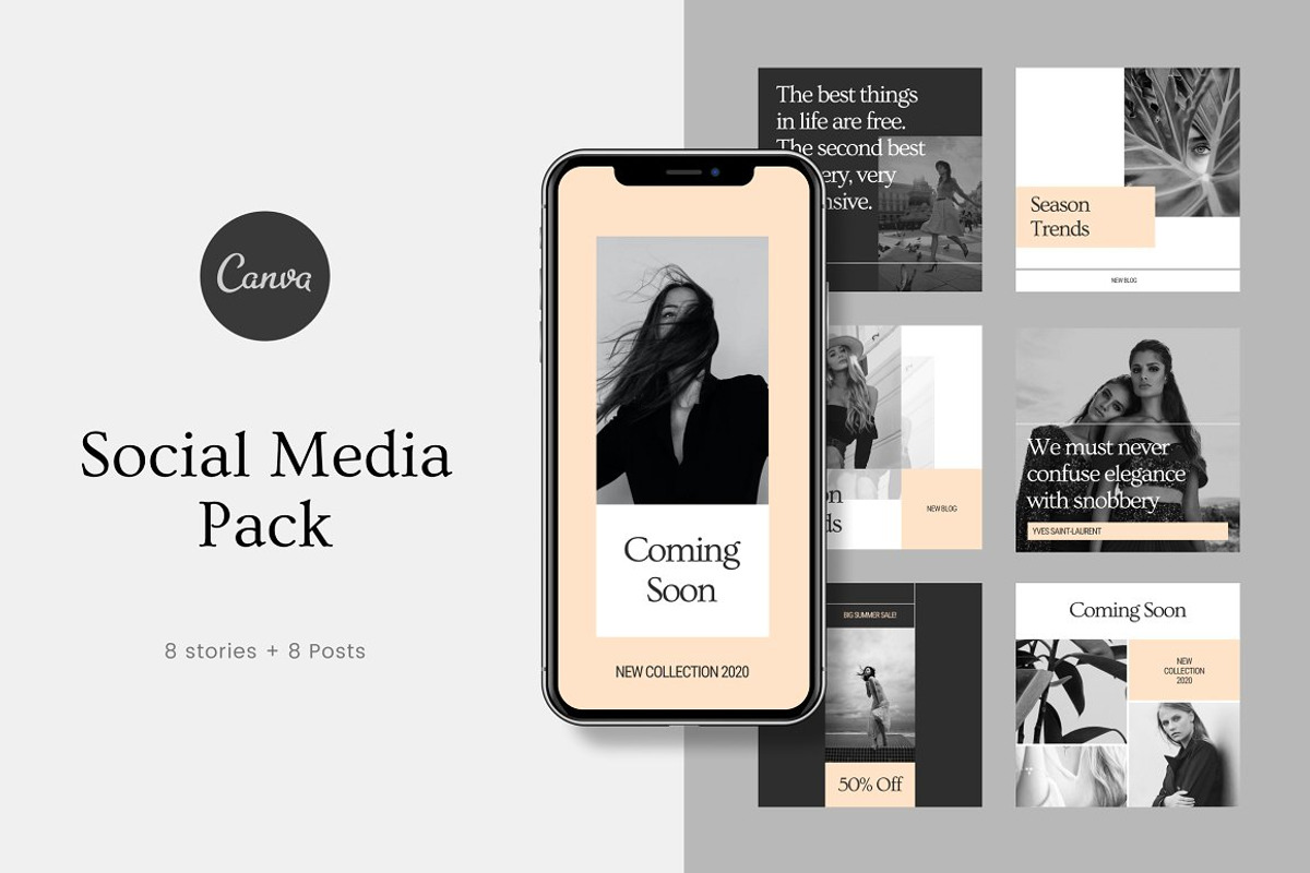 SALE! Canva Social Bundle, a Social Media Template by uispot (Photo 5 of 10)