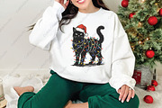 Cute Funny Cat Christmas PNG, an Illustration by CraftArtStudio (Thumbnail 3 of 4)