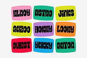 Bedrock Display Font, a Sans Serif Font by RobynMak (Thumbnail 6 of 9)