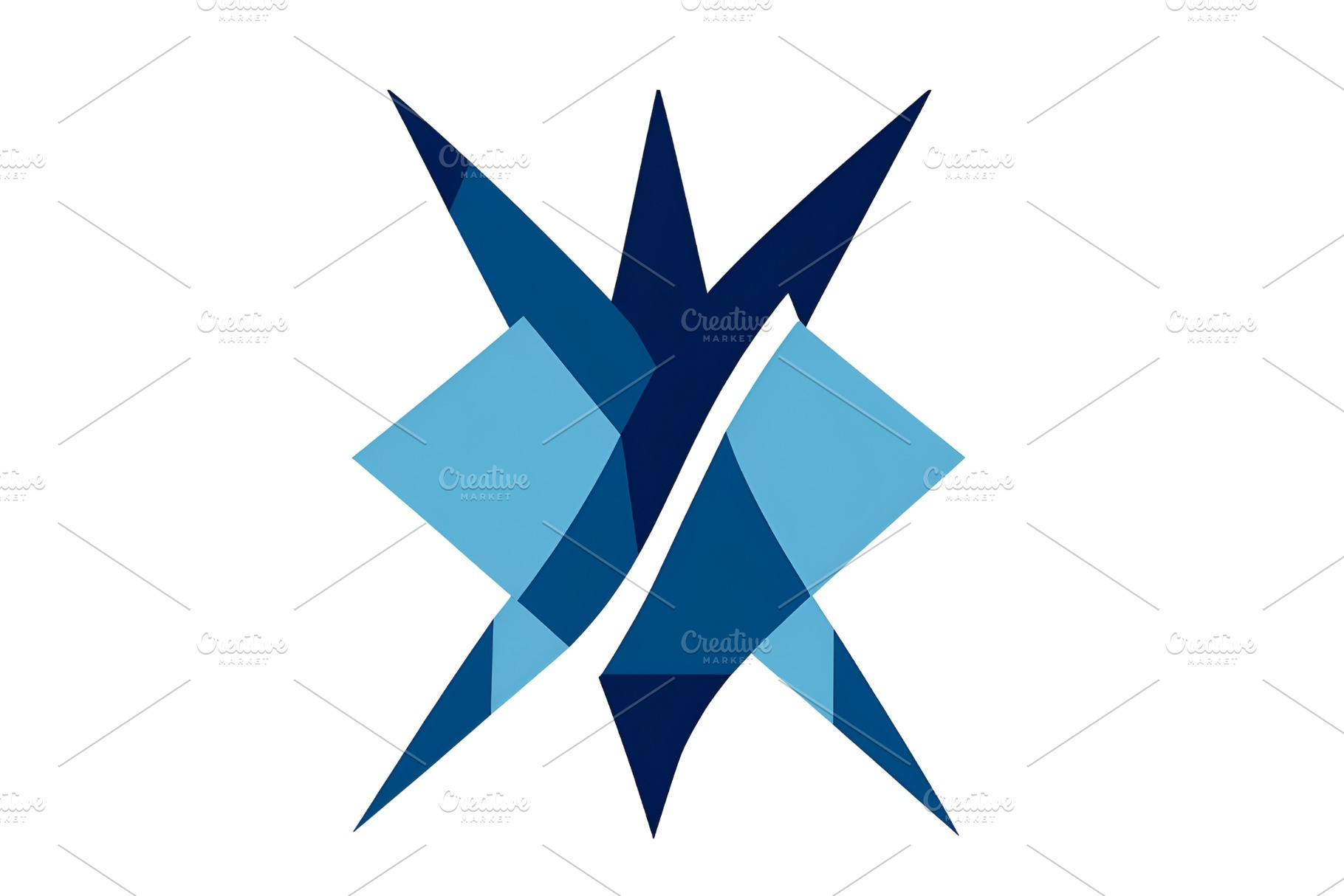 Blue abstract star Image, an Abstract Photo by ComfortQ