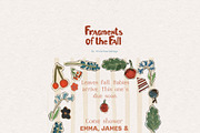 Fall Cottagecore Frames Backgrounds, a Decorative Illustration by whiteheartdesign (Thumbnail 3 of 22)