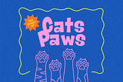 Mochi Paws Playful Display Font, a Slab Serif Font by Aftershift (Thumbnail 2 of 7)