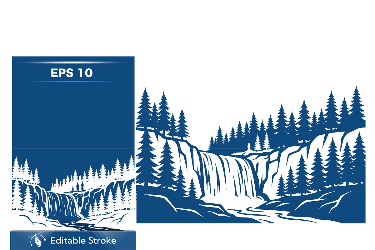 Majestic Mountain Landscape Graphic, a Decorative Illustration by CarWrap design (Photo 1 of 4)