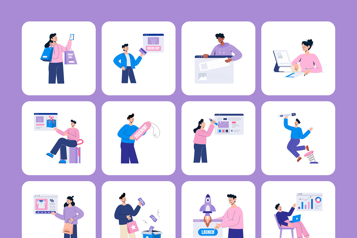 Digital Marketing Bundle, a Technology Illustration by Brickclay (Photo 11 of 14)